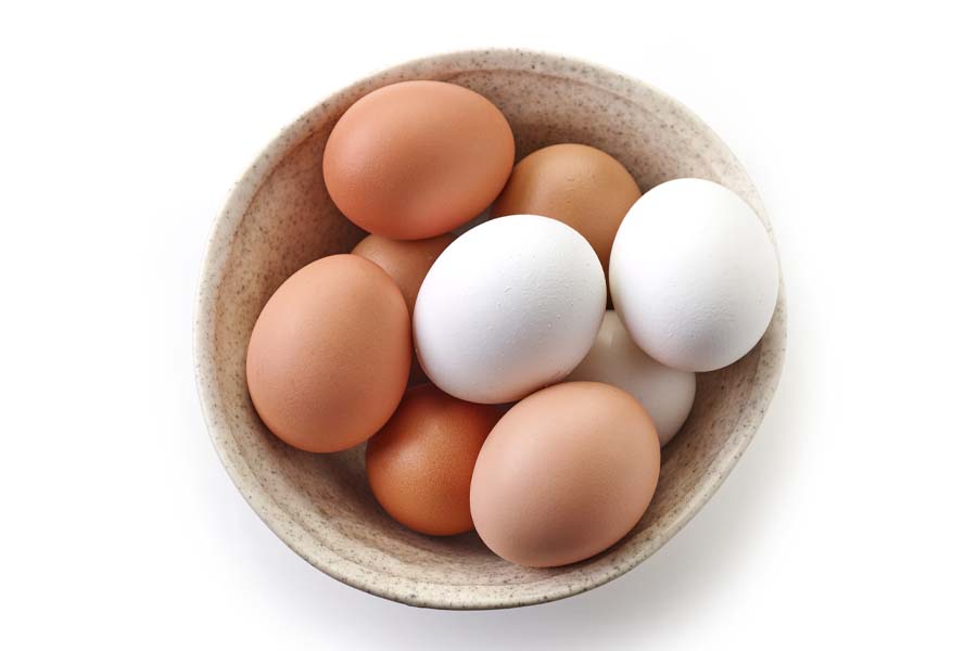 bowl of eggs