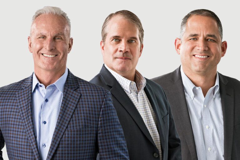 Headshot of Dan Meagher, Dave Dowell and Ed Galo